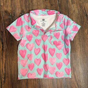 🔆 Unique Baby heart Valentine's polo shirt